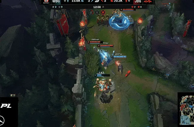 突如其来大节奏，JDG众人强势出击逐个击破WBG四人完成0换4